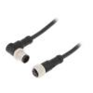 Kabel: pro snímače/automatizaci PIN: 8 s kovovou maticí 2A PVC