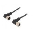 Kabel: pro snímače/automatizaci PIN: 8 s kovovou maticí 2A PUR