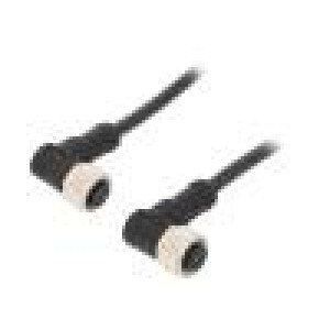 Kabel: pro snímače/automatizaci PIN: 8 s kovovou maticí 2A PVC