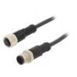 Kabel: pro snímače/automatizaci PIN: 8 s kovovou maticí 2A PUR