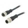 Kabel: pro snímače/automatizaci PIN: 8 s kovovou maticí 2A PVC