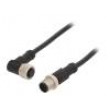 Kabel: pro snímače/automatizaci PIN: 8 s kovovou maticí 2A PVC
