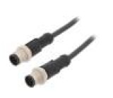 Kabel: pro snímače/automatizaci PIN: 8 s kovovou maticí 2A PUR