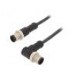 Kabel: pro snímače/automatizaci PIN: 8 s kovovou maticí 2A PUR