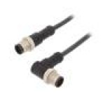Kabel: pro snímače/automatizaci PIN: 8 s kovovou maticí 2A PUR