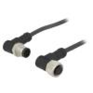 Kabel: pro snímače/automatizaci PIN: 8 s kovovou maticí 2A PUR