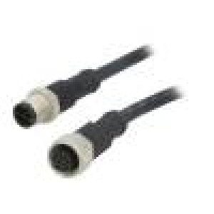 Kabel: pro snímače/automatizaci PIN: 12 s kovovou maticí 1,5A