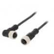 Kabel: pro snímače/automatizaci PIN: 5 s kovovou maticí 4A PUR