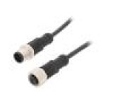 Kabel: pro snímače/automatizaci PIN: 5 s kovovou maticí 4A PUR