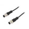 Kabel: pro snímače/automatizaci PIN: 5 s kovovou maticí 4A PUR