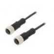 Kabel: pro snímače/automatizaci PIN: 4 s kovovou maticí 4A PUR