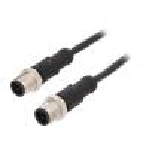 Kabel: pro snímače/automatizaci PIN: 4 s kovovou maticí 4A PVC