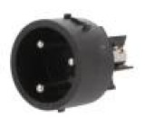 Konektor: kulatý vidlice PIN: 3 10A 250V 1mm2 Povrch: niklovaný