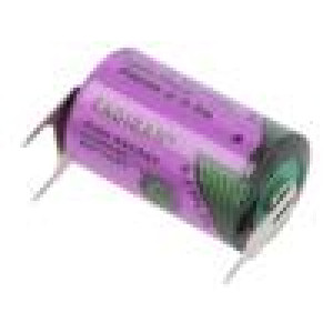 Baterie: lithiové (LTC) 3,6V 1/2AA,1/2R6 Ø14,7x25,2mm 1100mAh