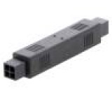 Spojka vodič-vodič vidlice Micro-Fit 3.0 3mm PIN: 4 na kabel