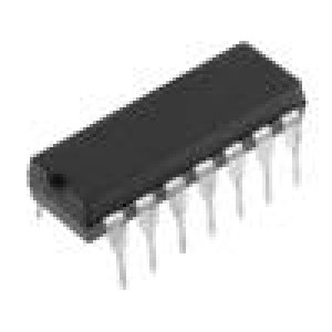 NTE2322 Tranzistor: PNP x4 bipolární 40V 0,6A 650mW DIP14