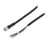 Připojovací kabel M8 PIN: 4 přímý 2m zásuvka 250VAC -25÷70°C