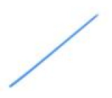 Teplem smrštitelná trubička tenkostěnné 3: 1 1,5mm L: 1m modrá