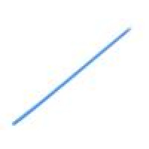 Teplem smrštitelná trubička tenkostěnné 3: 1 1,5mm L: 1m modrá