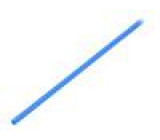Teplem smrštitelná trubička tenkostěnné 3: 1 3mm L: 1m modrá