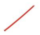 Teplem smrštitelná trubička tenkostěnné 3: 1 3mm L: 1m červená