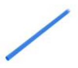 Teplem smrštitelná trubička tenkostěnné 3: 1 6mm L: 1m modrá