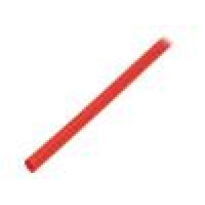Teplem smrštitelná trubička tenkostěnné 3: 1 6mm L: 1m červená