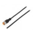 Kabel: pro snímače/automatizaci M12 PIN: 4 přímý 10m zástrčka