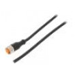 Kabel: pro snímače/automatizaci M12 PIN: 4 přímý 2m zástrčka