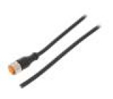 Kabel: pro snímače/automatizaci M12 PIN: 4 přímý 2m zástrčka