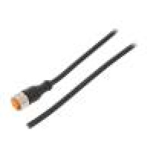 Kabel: pro snímače/automatizaci M12 PIN: 4 přímý 2m zástrčka