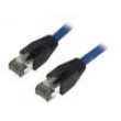 Patch cord S/FTP Cat 8.1 lanko Cu LSZH modrá 15m 26AWG