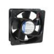 Ventilátor: DC axiální 119x119x38mm 180m3/h 49dBA kuličkové