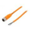 Kabel: pro snímače/automatizaci M12 PIN: 4 přímý 2m zástrčka