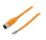 Kabel: pro snímače/automatizaci M12 PIN: 4 přímý 2m zástrčka