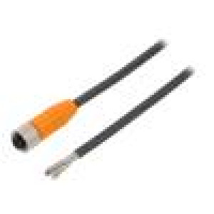 Kabel: pro snímače/automatizaci M12 PIN: 4 přímý 5m zástrčka