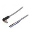 Kabel: pro snímače/automatizaci M12 PIN: 5 úhlový 3m zástrčka