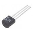 NTE10 Tranzistor: NPN bipolární RF 12V 70mA 500mW TO92