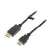 Kabel DisplayPort 1.2 DisplayPort vidlice,HDMI vidlice 1m