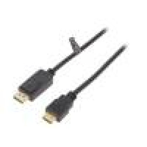 Kabel DisplayPort 1.2 DisplayPort vidlice,HDMI vidlice 2m