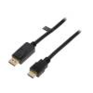 Kabel DisplayPort 1.2 DisplayPort vidlice,HDMI vidlice 5m