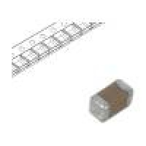 Kondenzátor keramický MLCC 1nF 500VDC X7R ±10% SMD 0603