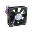 Ventilátor: DC axiální 80x80x25mm 78m3/h 19dBA kluzné