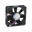 Ventilátor: DC axiální 60x60x15mm 29m3/h 27dBA kluzné