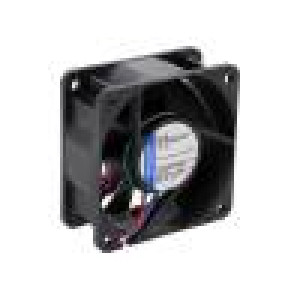 Ventilátor: DC axiální 60x60x25mm 46m3/h 37dBA kluzné
