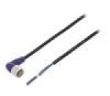 Připojovací kabel M12 PIN: 3 úhlový 2m zástrčka 0,8A -10÷65°C