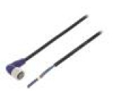 Kabel: pro snímače/automatizaci M12 PIN: 3 úhlový 2m zástrčka