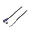 Připojovací kabel M12 PIN: 4 úhlový 5m zástrčka 0,8A -10÷65°C