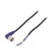 Kabel: pro snímače/automatizaci M12 PIN: 4 úhlový 5m zástrčka