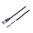 Připojovací kabel M12 PIN: 4 přímý 2m zástrčka 0,8A -10÷65°C